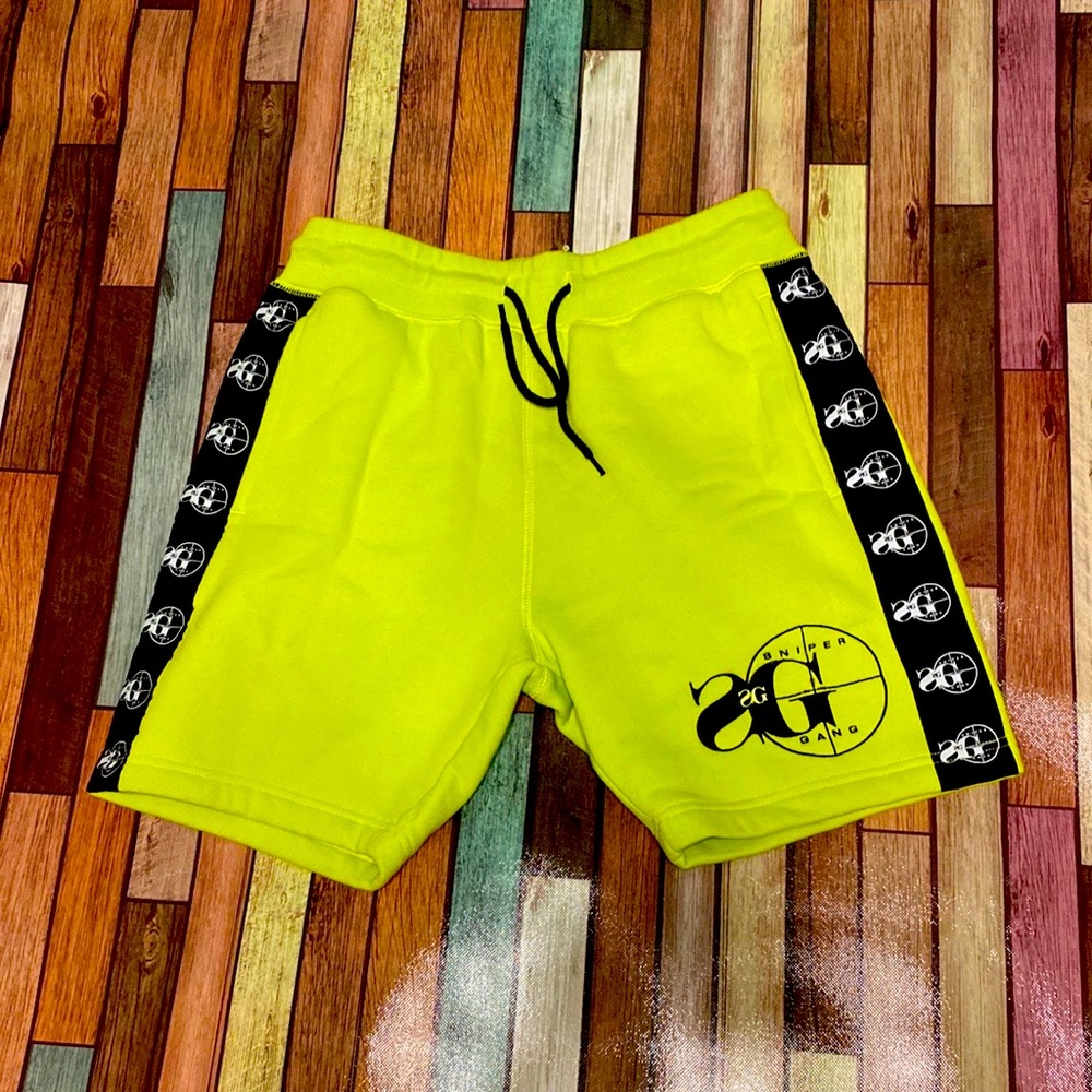 SniperGang Neon Ribbon Shorts